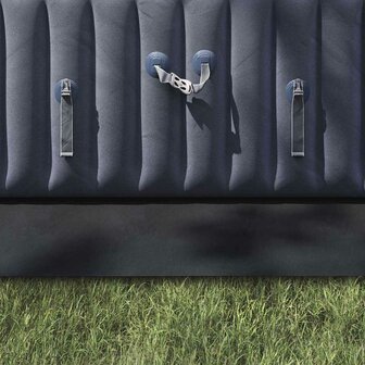 Rechthoekige Zwembadhoes Zwart Polyethyleen 640 x 321 cm Duurzaam 3