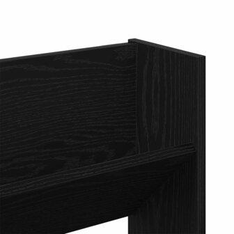Wand Schoenenkasten Zwart eiken 60 x 18 x 60 cm Bewerkt hout 6