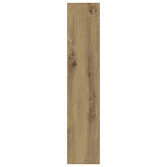 Wand Schoenenkasten artisanaal eikenkleurig 60 x 18 x 60 cm 5