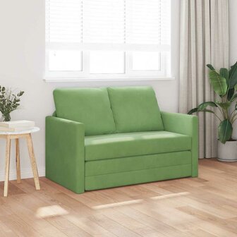 Tweezitsbank Lichtgroen Stof, Hout 2-zits Tweepersoonsbank 2