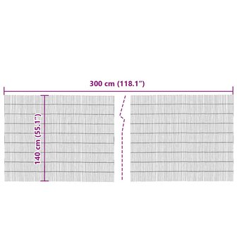 Tuinscherm 300x140 cm riet 4