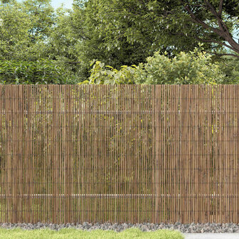 Tuinscherm 400x160 cm riet 1