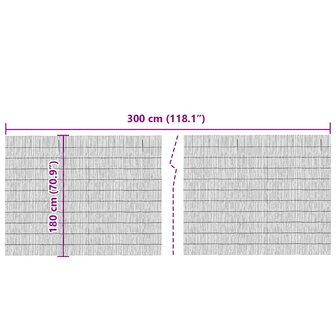 Tuinscherm 300x180 cm riet 5