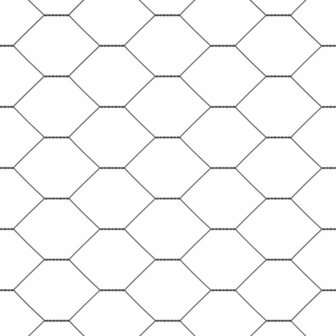 Hexagon Tuinscherm Grijs 0.8x100 m Staal 5