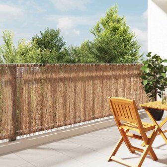 Tuinscherm 400x125 cm kreupelhout 1