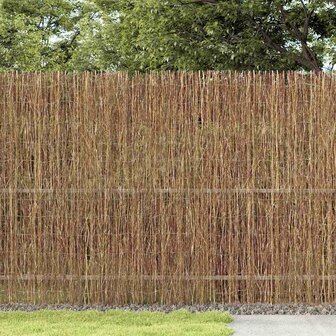 Tuinscherm 400x150 cm kreupelhout 2