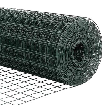 Tuinhek Set Set van 2 Groen Staal 10 x 0.8 m Duurzaam Tuinhek 7