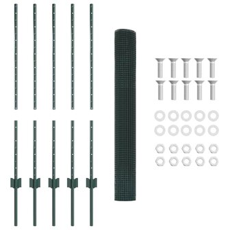 Tuinhek Set Set van 2 Groen Staal Middelgroot Duurzaam 4