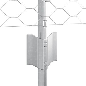 Tuinhek Set Set van 2 Gegalvaniseerd staal 25 x 0.5 m Duurzaam 5