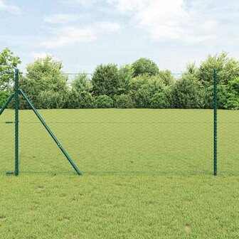 Hexagon Tuinhekje Groen 1,2 x 10 m van Staal. 1