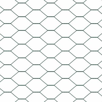 Hexagonale Tuinhekje Groen 0,8 x 2,5 m Staal 5