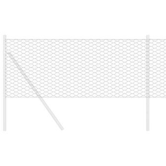 Hexagon Tuinhek Grijs 0,6 x 10 m Staal 2