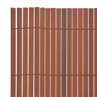 Tuinhek Dubbelzijdig Bruin 1.5x3 m PVC 3