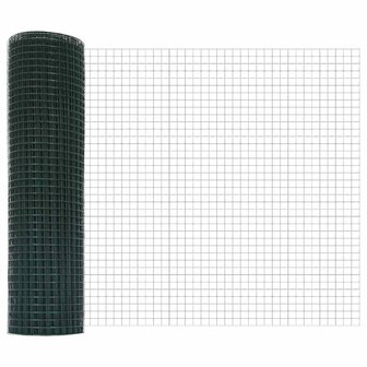 Gelast Draadhek met 5 U-Posten Groen 0.4x10 m Staal 4