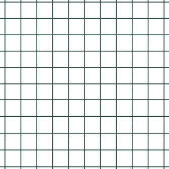 Gelast Draadhek met 5 U-Posten Groen 0.4x10 m Staal 6