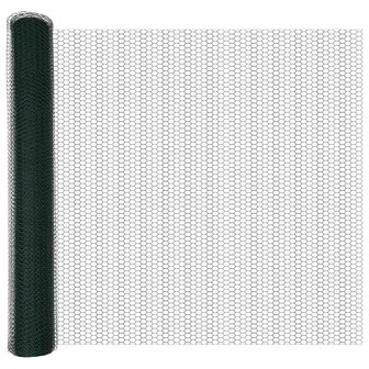 Schuttingset Set van 2 Groen Metaal, Kunststof 25 x 1.2 m 5
