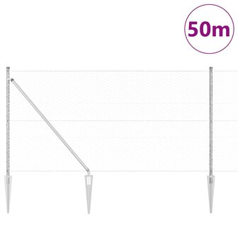 Hexagon Schutting 1.4x50 m Gegalvaniseerd Staal 2