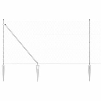 Hexagon Schutting 1.4x50 m Gegalvaniseerd Staal 5