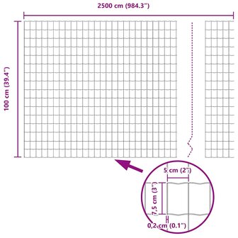 Euro Schutting 1x25 m Verzinkt Staal 7