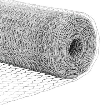 Hexagon Schutting 1.4x25 m van Gegalvaniseerd Staal 6