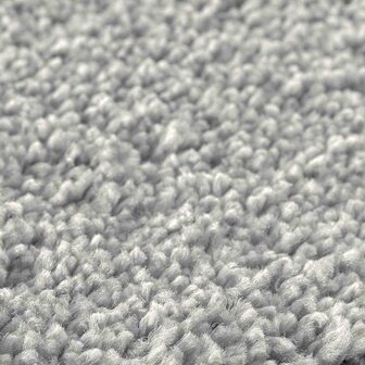 Badmat rechthoekig anti-slip 60x90 cm polypropeen grijs 5