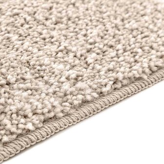 Badmat rechthoekig anti-slip 60x90 cm polypropeen cr&egrave;mekleurig 6