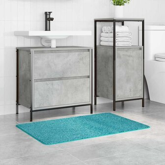 Badmat rechthoekig anti-slip 60x90 cm polypropeen oranje 2