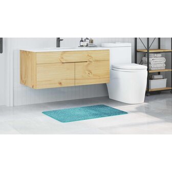 Badmat rechthoekig anti-slip 60x90 cm polypropeen oranje 3