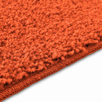 Badmat rechthoekig anti-slip 60x90 cm polypropeen oranje 6