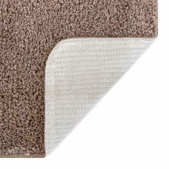Badmat rechthoekig anti-slip 70x120 cm polypropeen bruin 3