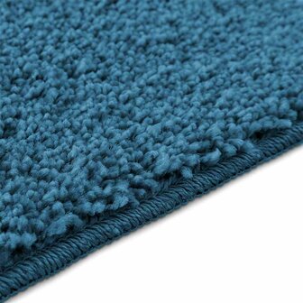 2-delige Badmattenset anti-slip polypropeen blauw 8
