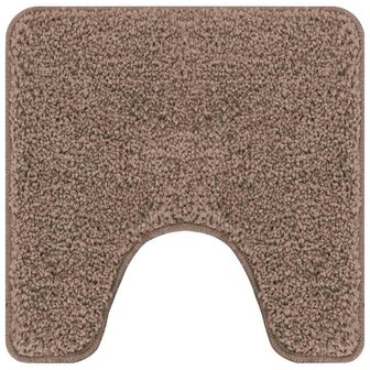 3-delige Badmattenset anti-slip polypropeen bruin 4