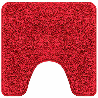 3-delige Badmattenset anti-slip polypropeen rood 4
