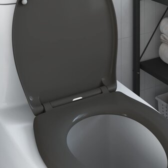 Toiletbril soft-close met quick-release Duroplast antraciet 3