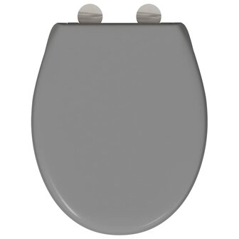 Toiletbril soft-close met quick-release Duroplast grijs 7
