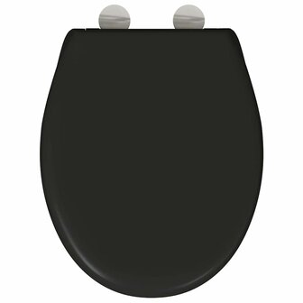 Toiletbril soft-close met quick-release Duroplast zwart 7
