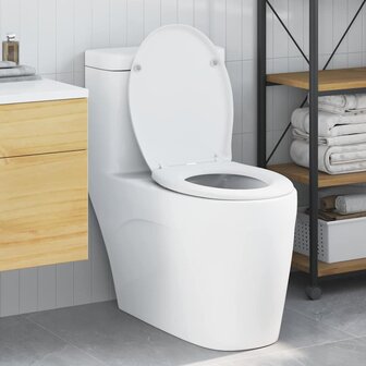 Toiletbril soft-close met quick-release Duroplast wit 1