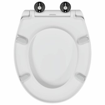 Toiletbril soft-close met quick-release Duroplast wit 4