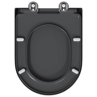 Toiletbril soft-close met quick-release Duroplast antraciet 8