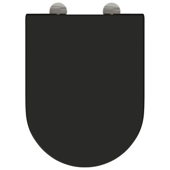 Toiletbril soft-close met quick-release Duroplast zwart 6