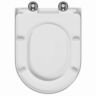 Toiletbril soft-close met quick-release Duroplast wit 8