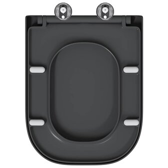 Toiletbril soft-close met quick-release Duroplast antraciet 8