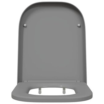 Toiletbril soft-close met quick-release Duroplast grijs 4