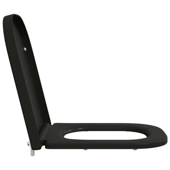 Toiletbril soft-close met quick-release Duroplast zwart 5