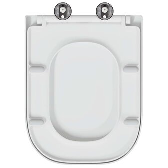 Toiletbril soft-close met quick-release Duroplast wit 8