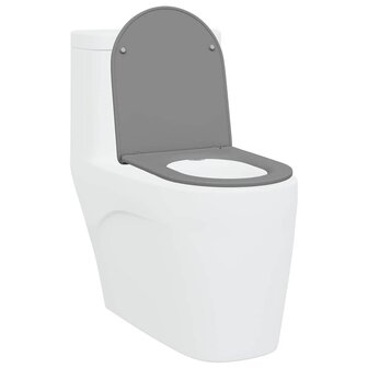 Toiletbril soft-close met quick-release Duroplast grijs 2