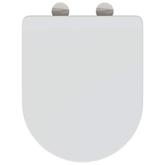 Toiletbril soft-close met quick-release Duroplast wit 7