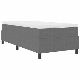 Boxspringbed ribfluweel lichtgrijs 80x200 cm 2