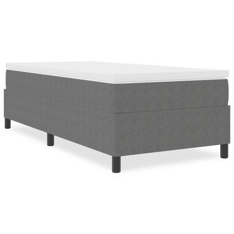 Boxspringbed ribfluweel lichtgrijs 80x200 cm 3