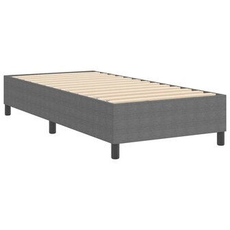 Boxspringbed Lichtgrijs Eenpersoons Corduroy Stof 7